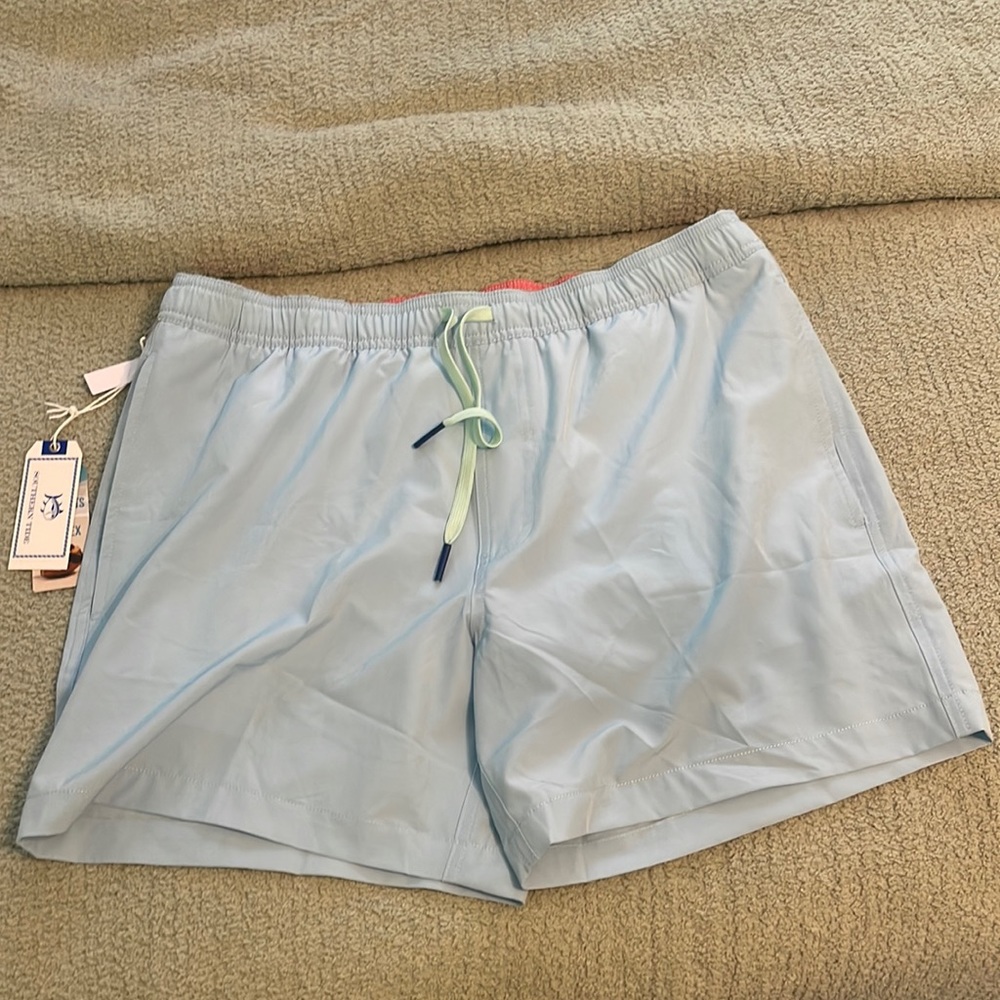 Never before worn Southern Tide Solid Swim Trunks in a large